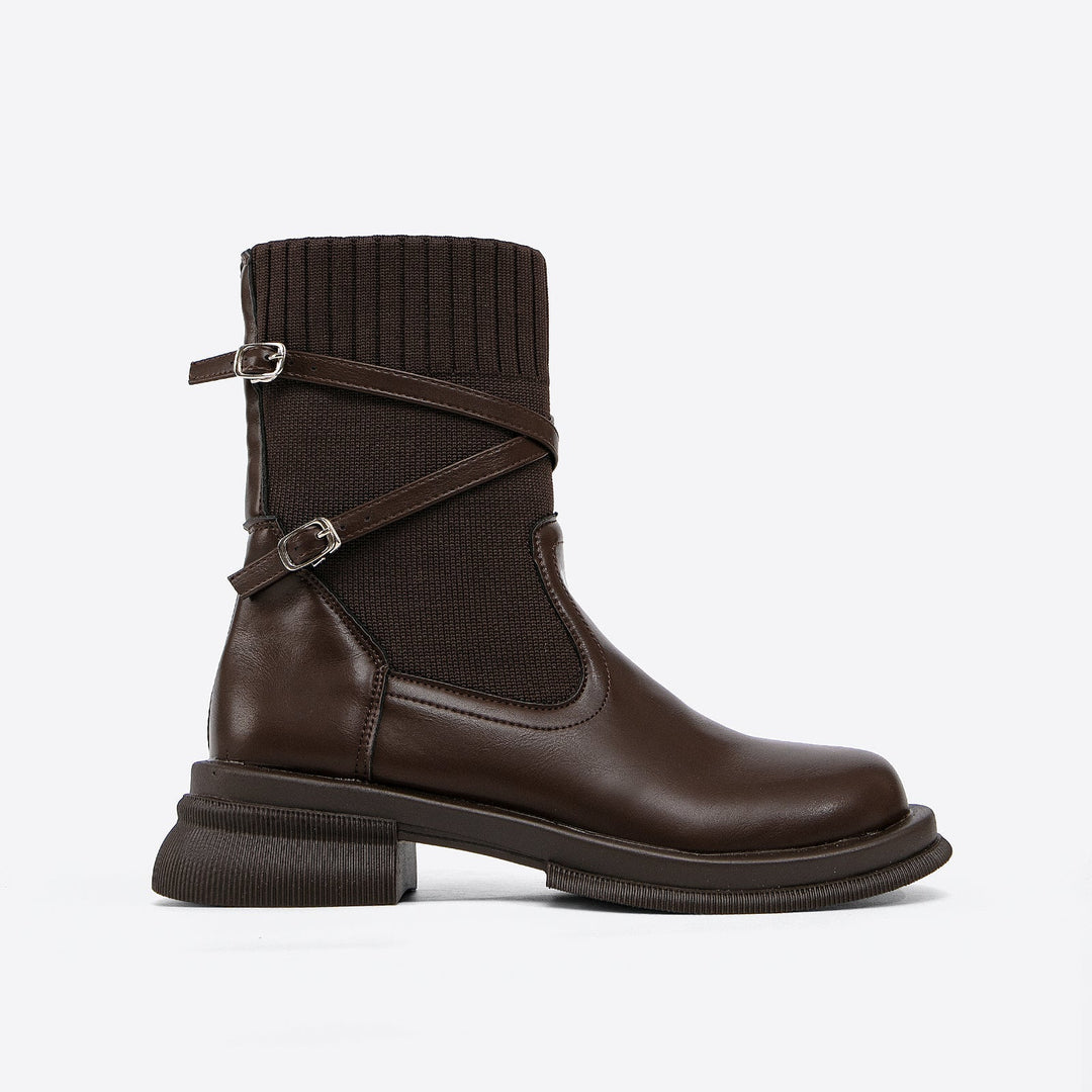 Women's Autumn Ankle Boots with Wrap-Straps (5)