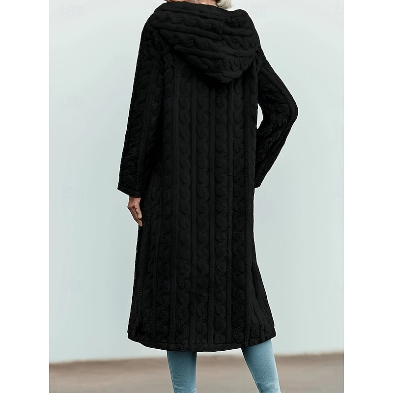 Women's Autumn Coat with Warm Hood (4)