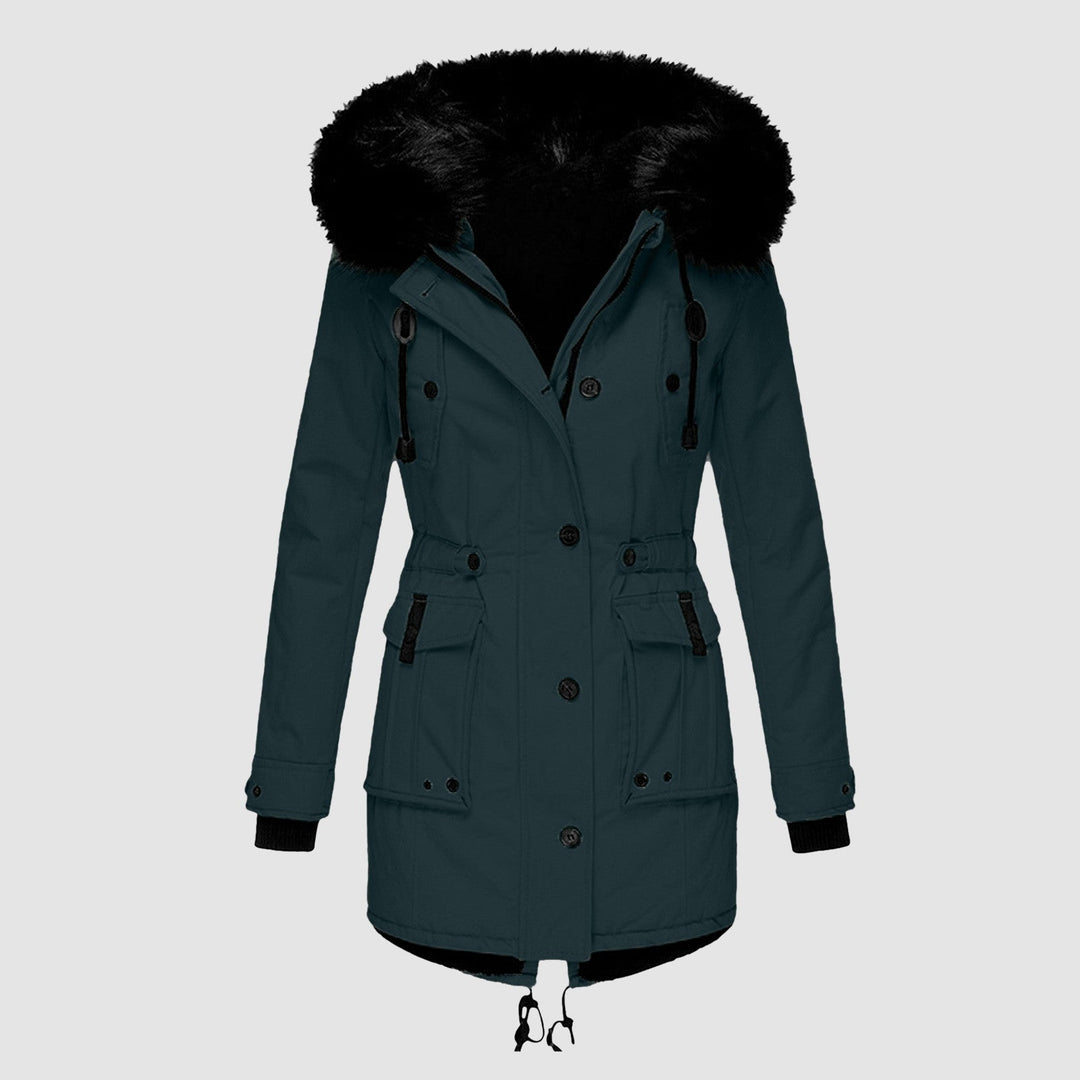 Women's Autumn Cotton Parka with Hood (7)