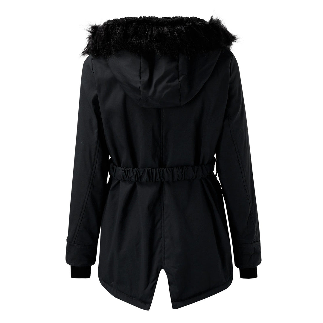 Women's Autumn Cotton Parka with Hood (8)