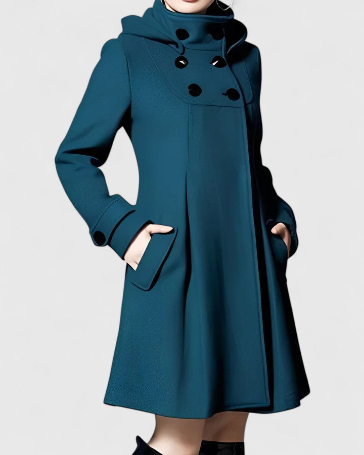 Women's Autumn Jacket for Long Wear in Dark Green