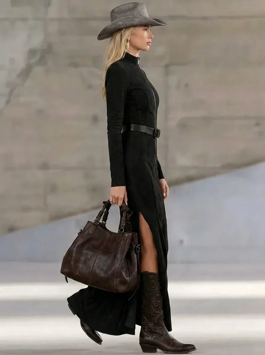 Women's Autumn Maxi Dress in Casual Style (2)