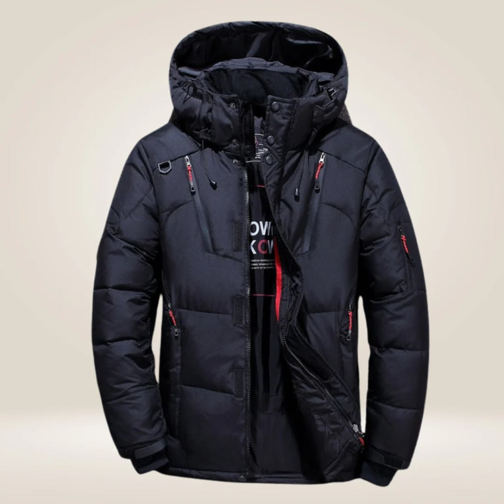 Women's Autumn Windproof Down Coat in Black