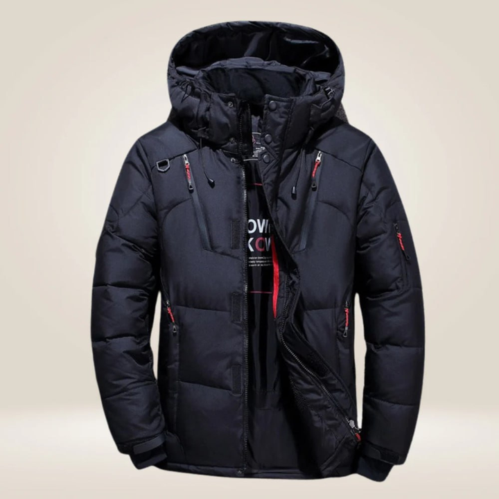 Women's Autumn Windproof Down Coat in Black