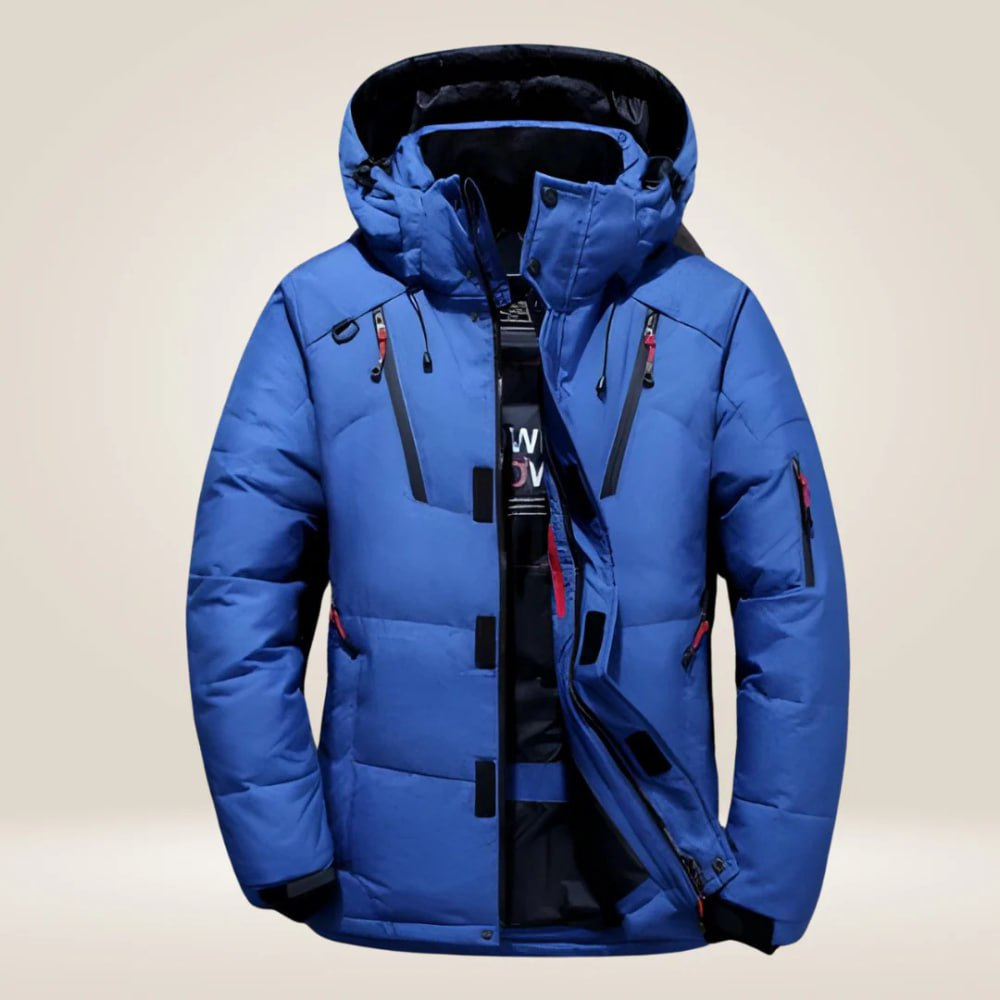 Women's Autumn Windproof Down Coat in Blue