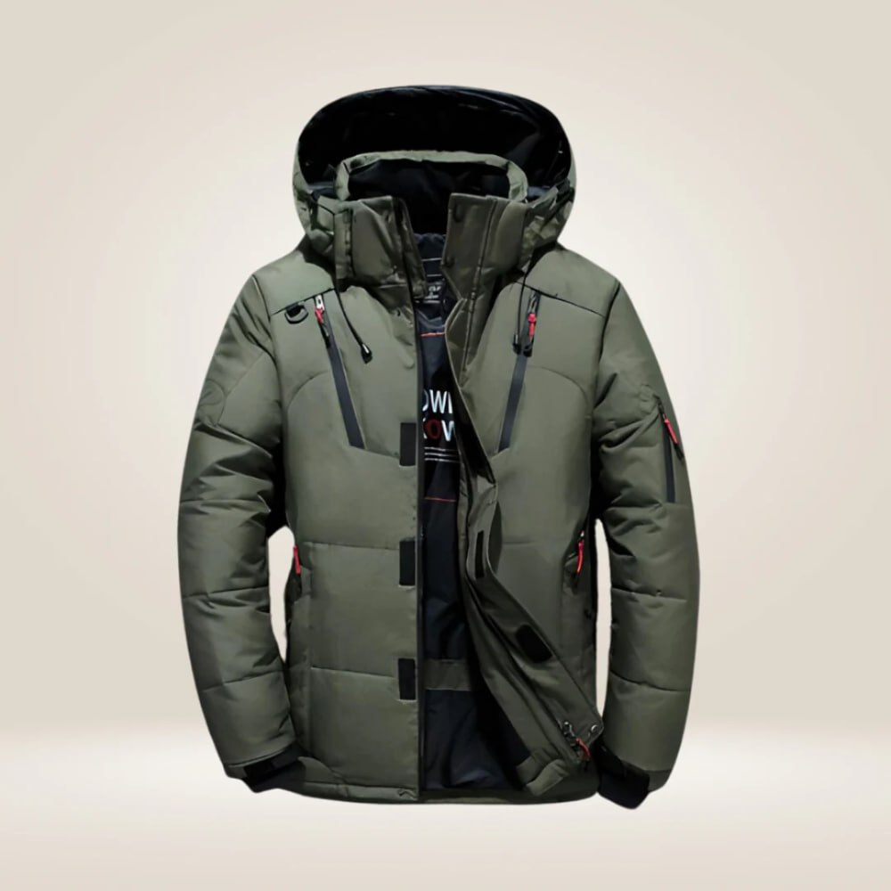 Women's Autumn Windproof Down Coat in Green