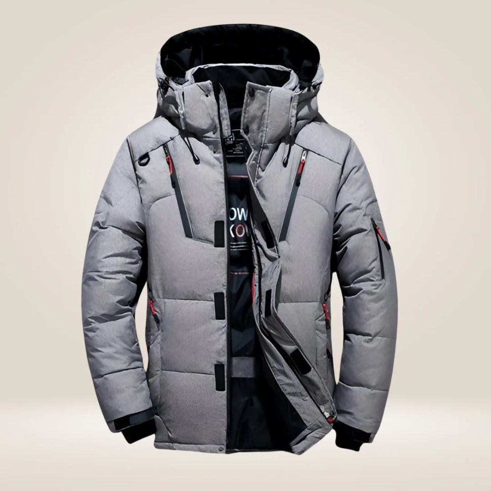Women's Autumn Windproof Down Coat in Grey
