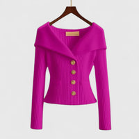 Isabella | Women's Black Cardigan in Elegant Knit