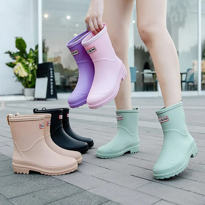 Women's Boots Waterproof Rubber for Rainy Days (10)