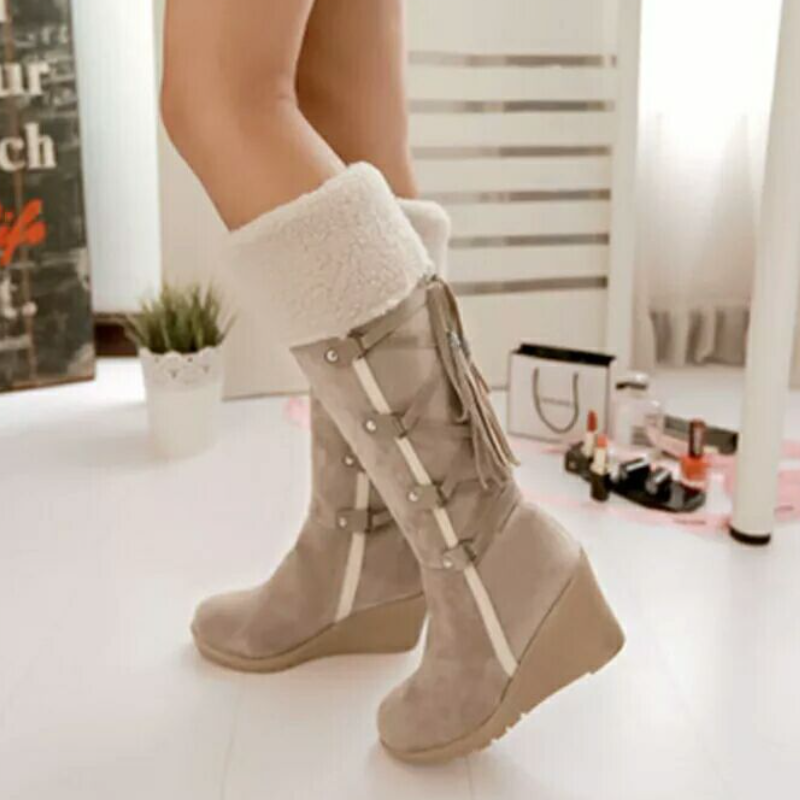 Women's Brown Ankle Boots for Everyday Wear in Beige 1