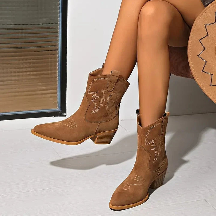 Women's Brown Knee High Boots (6)