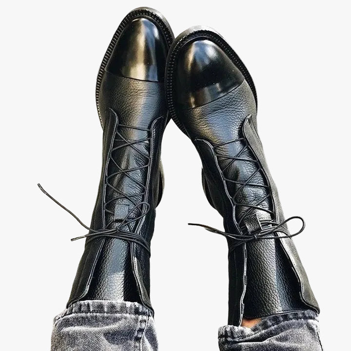 Women's Brown Lace-Up Ankle Boots