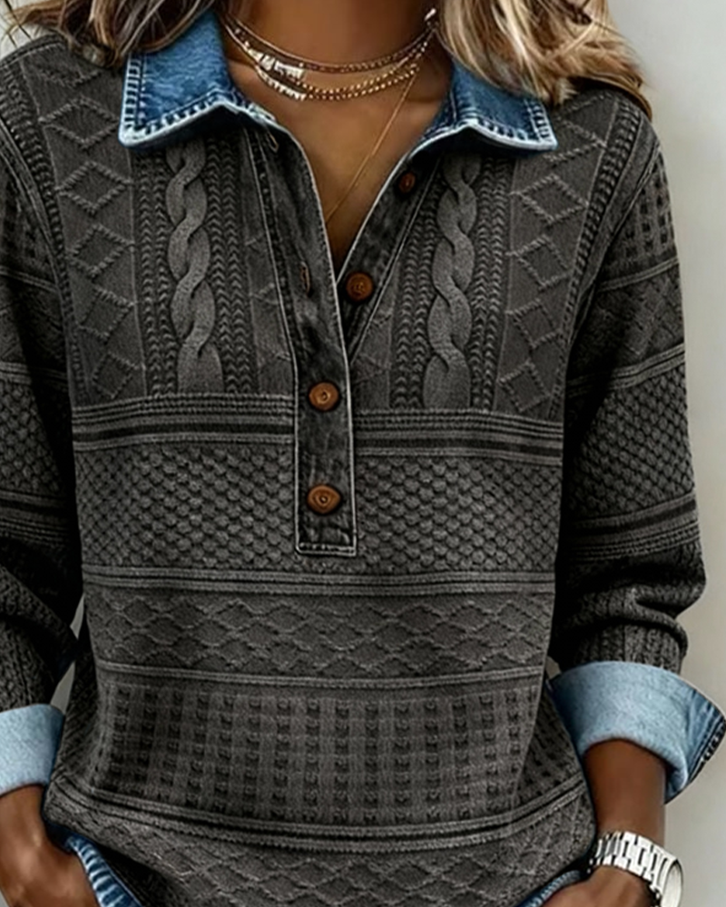 Women's Cable Knit Button-Front Cardigan for Autumn (6)