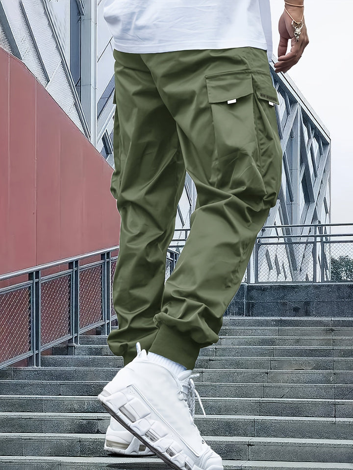 Women's Cargo Joggers with Adjustable Waistband