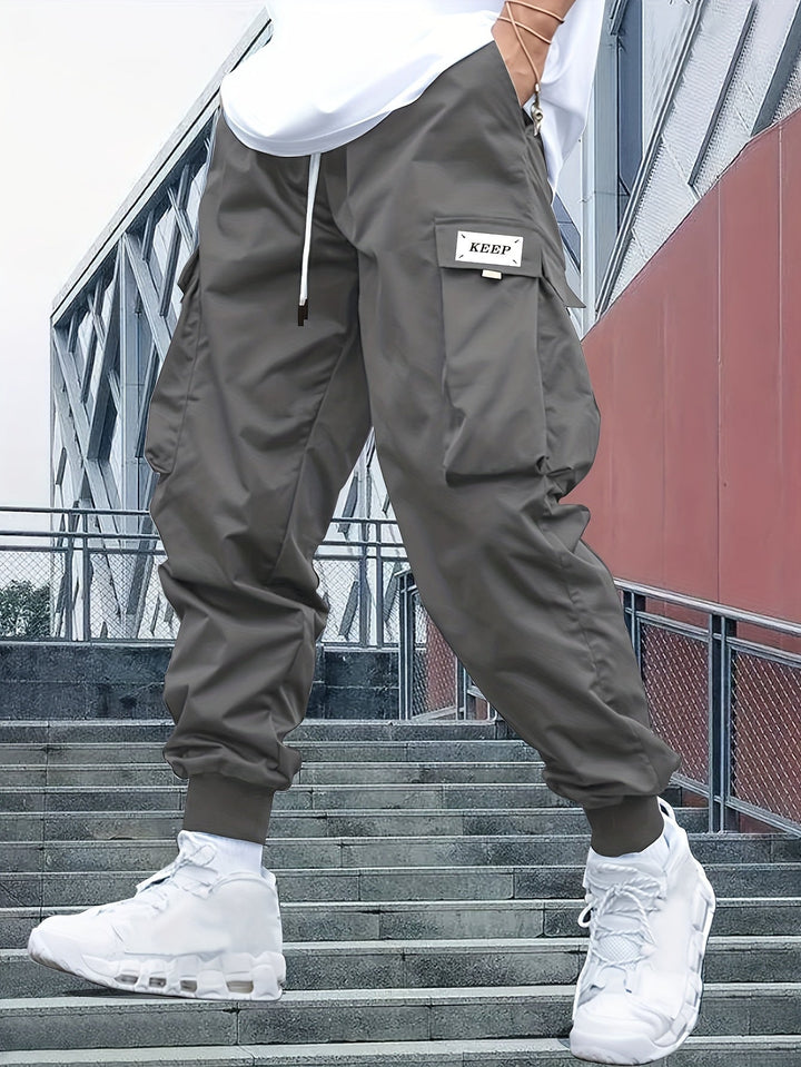 Women's Cargo Joggers with Adjustable Waistband (10)