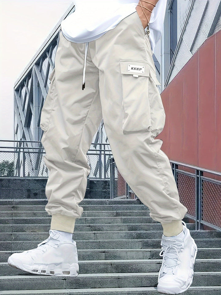 Women's Cargo Joggers with Adjustable Waistband (5)