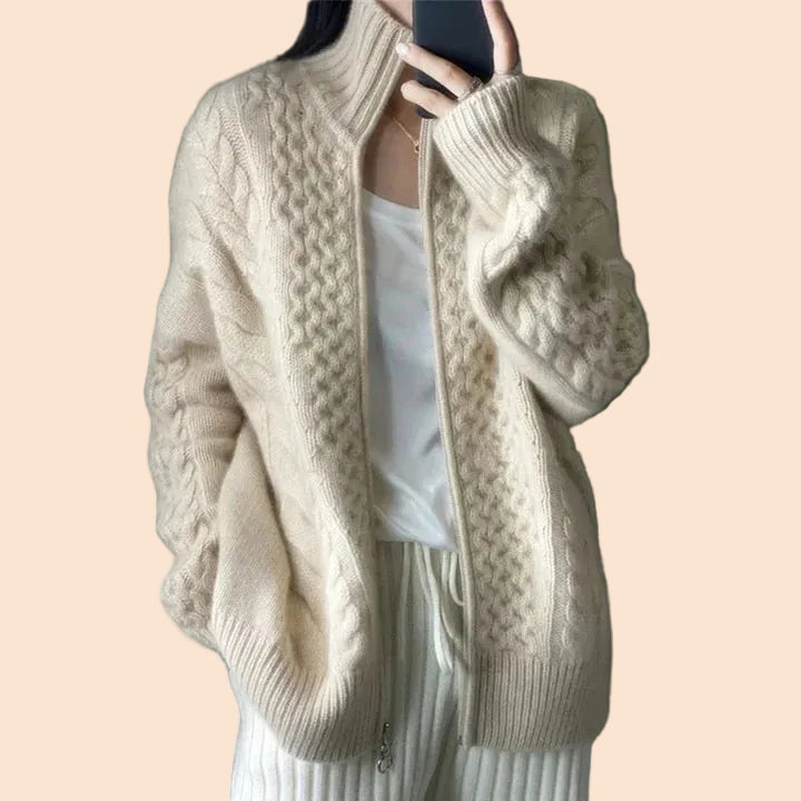 Women's Cashmere Cardigan for Autumn Layering (2)