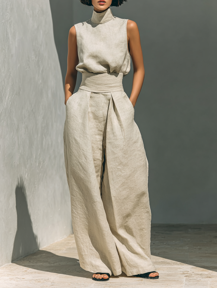 Women's Casual Essentials Summer Set in Khaki