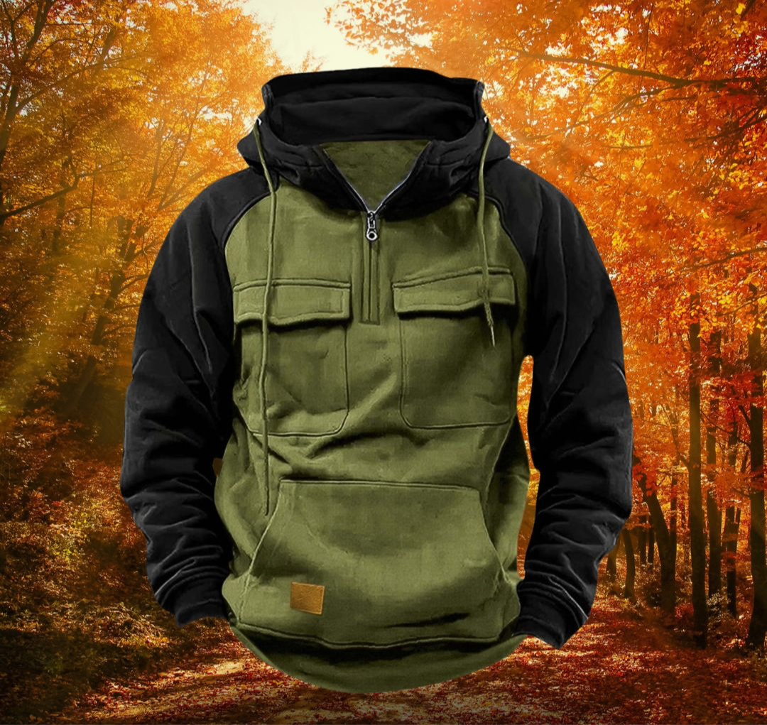 Women's Casual Hoodie for Autumn Adventures in Green