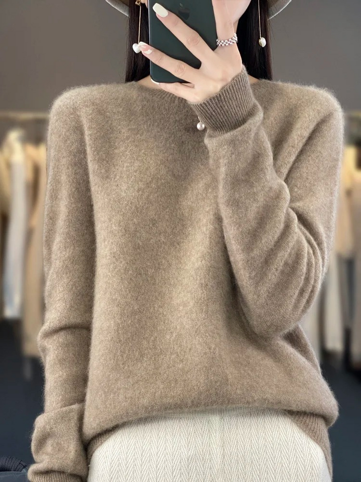Women's Casual Knit Crewneck Sweater