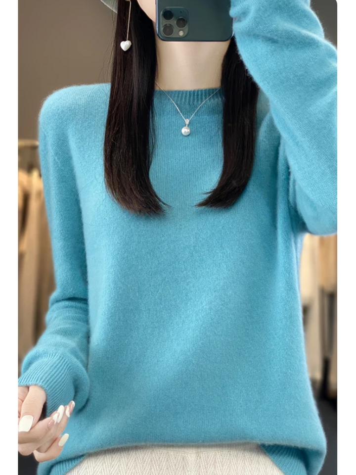 Women's Casual Knit Crewneck Sweater (6)