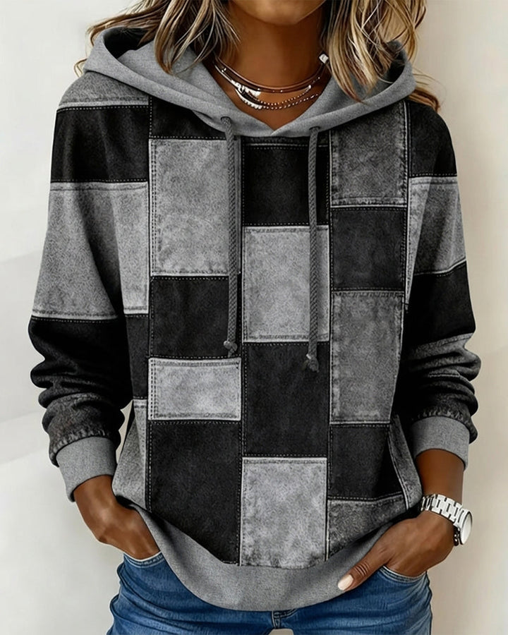 Women's Casual Long Sleeve Hoodie in Grey
