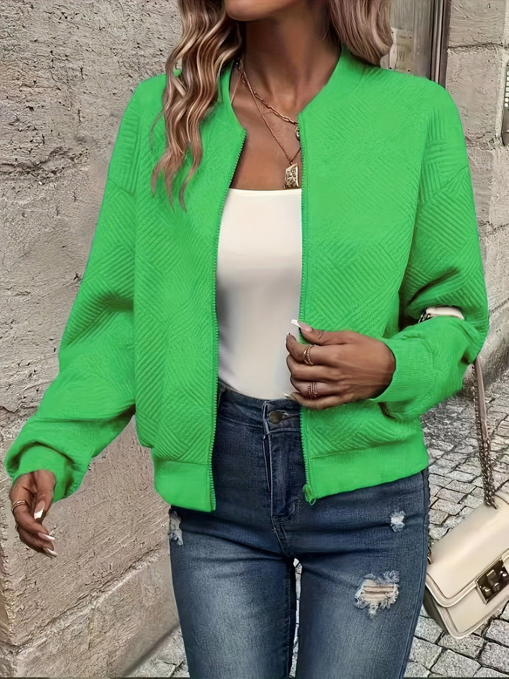 Women's Casual Polyester Jacket for Layering (6)