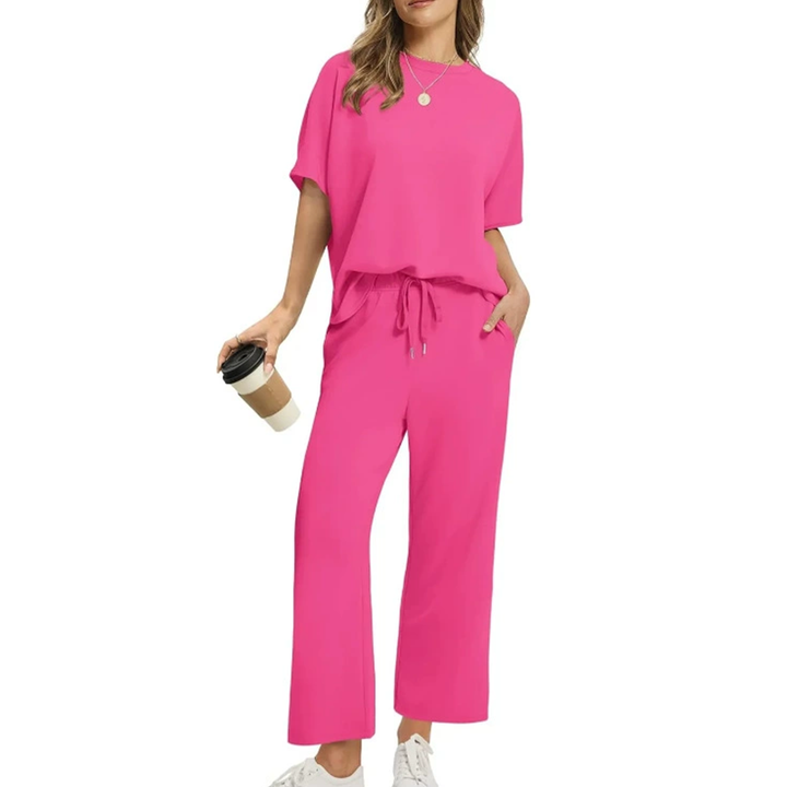 Women's Casual Two-Piece Set in Rotrose