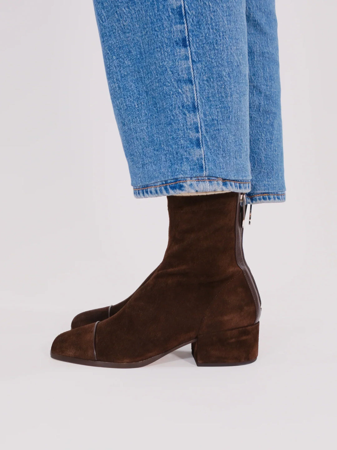 Women's Chelsea Suede Slip-On Ankle Boots (5)