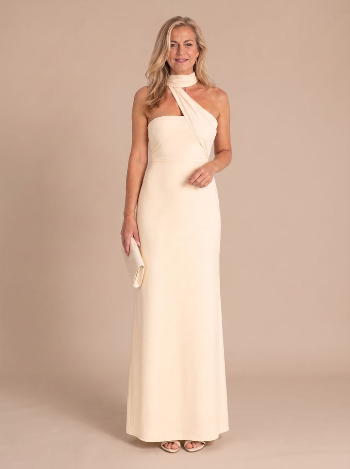 Women's Christmas Party Dress Halter Maxi (4)