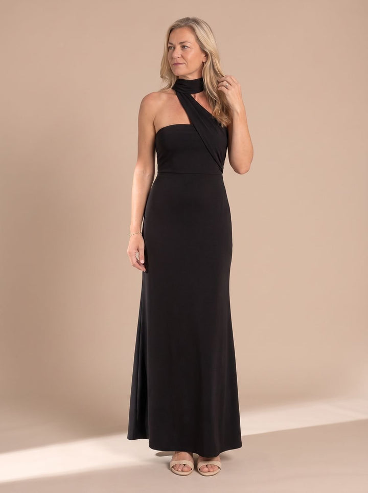 Women's Christmas Party Dress Halter Maxi (8)