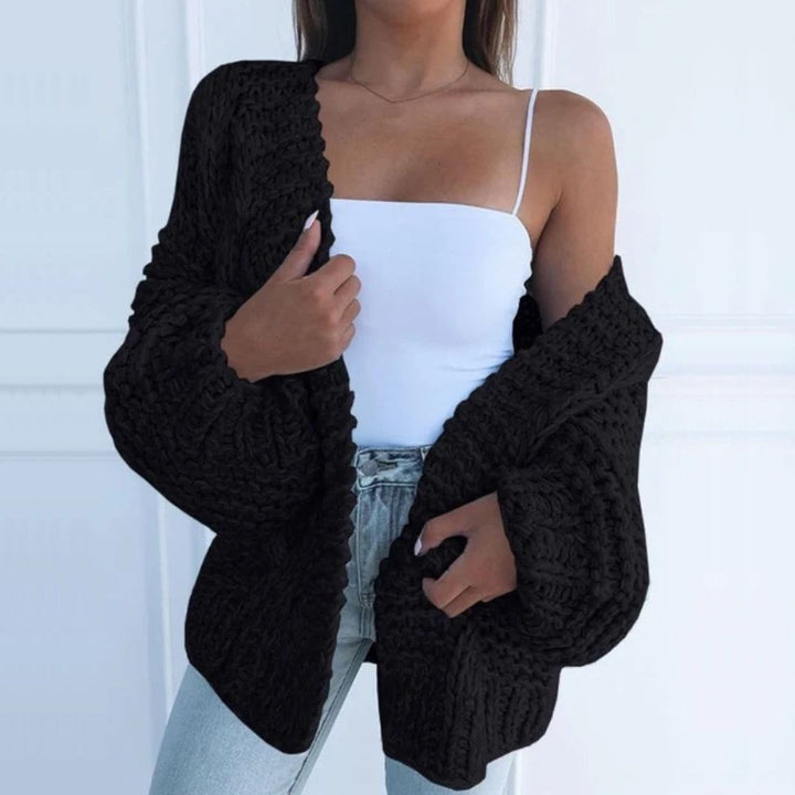 Women's Chunky Knit Cardigan for Autumn Layering (5)