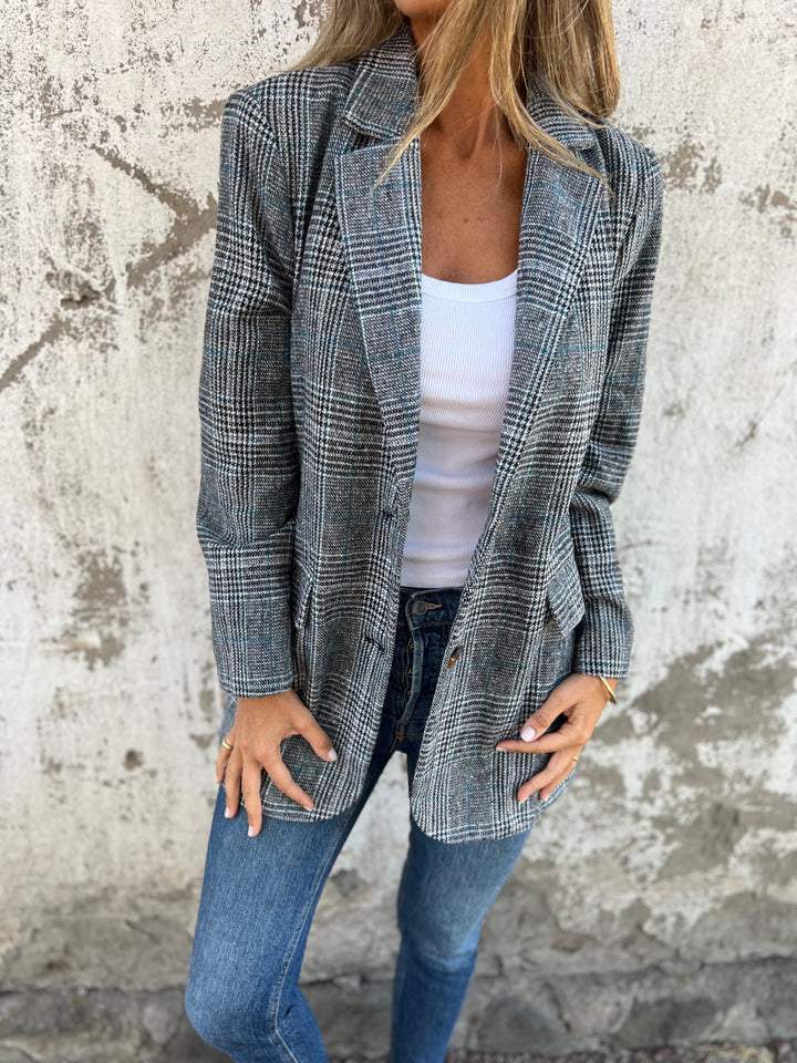 Women's Classic Cotton Blazer for Everyday in Black
