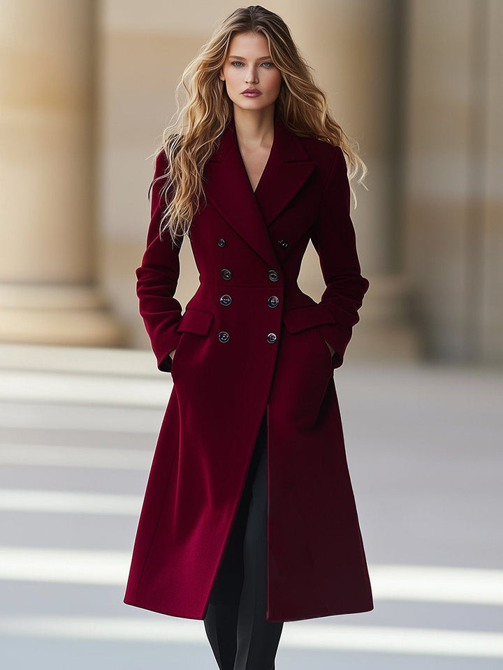 Women's Classic Double-Breasted Jacket for Autumn (2)