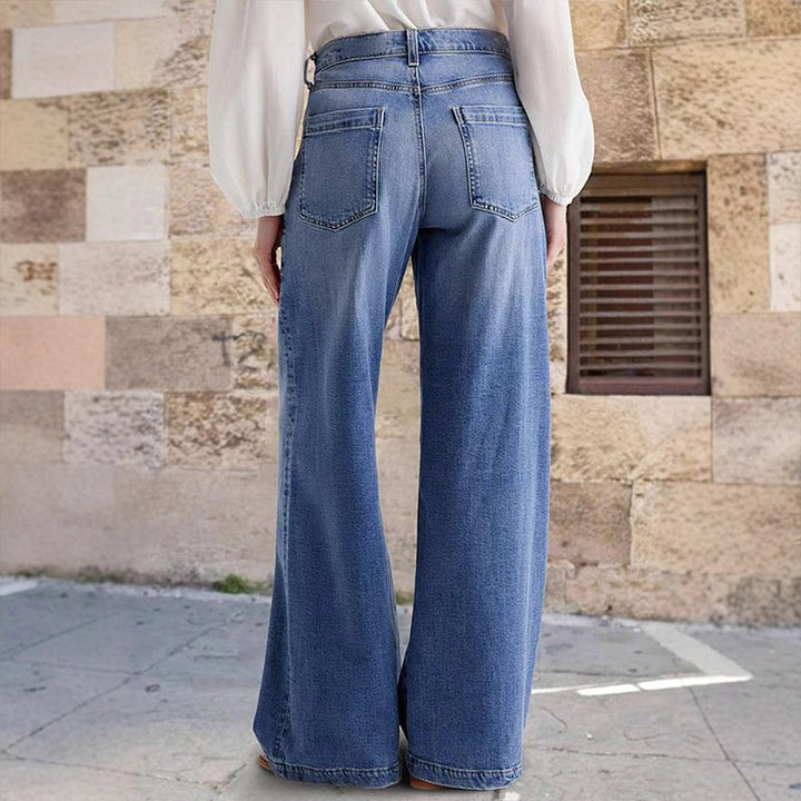 Women's Classic High-Waist Wide-Leg Jeans (5)