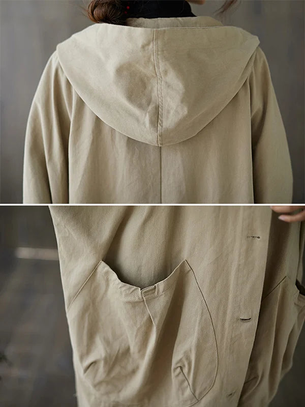 Women's Classic Long Trenchcoat for Autumn (2)