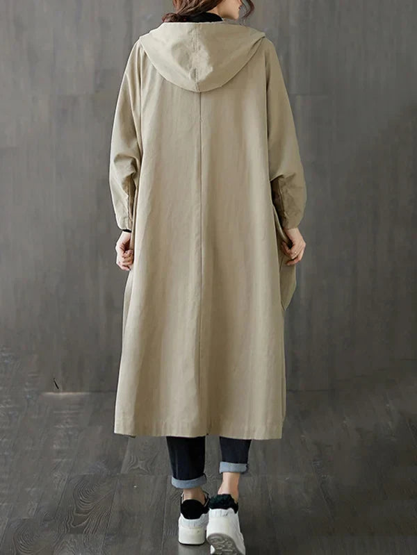 Women's Classic Long Trenchcoat for Autumn (5)
