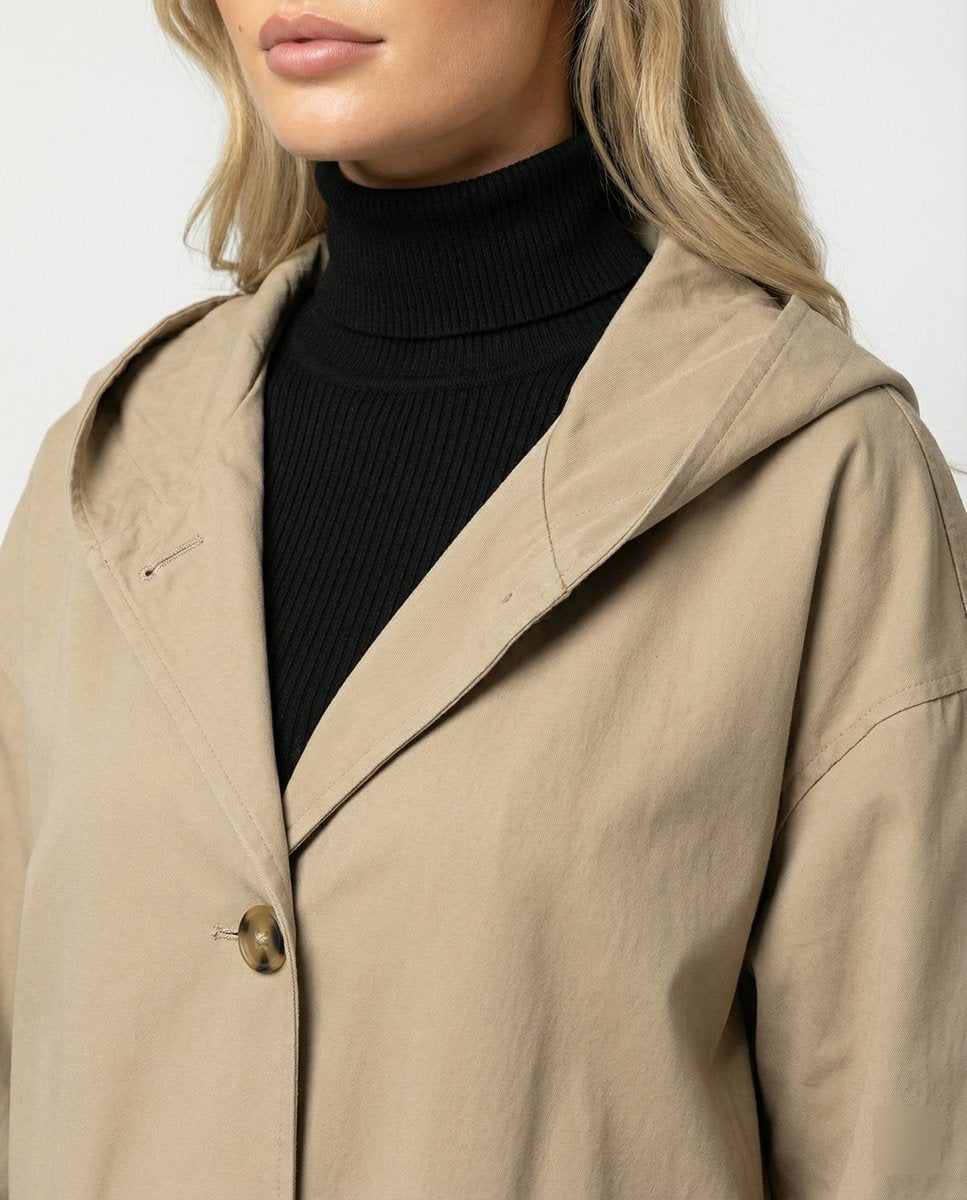 Women's Classic Waterproof Trench Coat for Autumn (2)