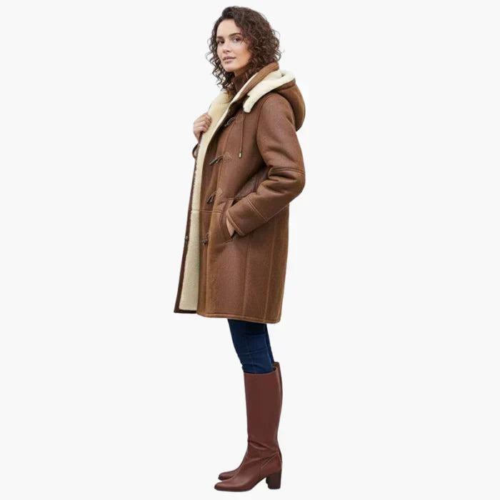 Women's Coat with Cozy Hood for Autumn (4)
