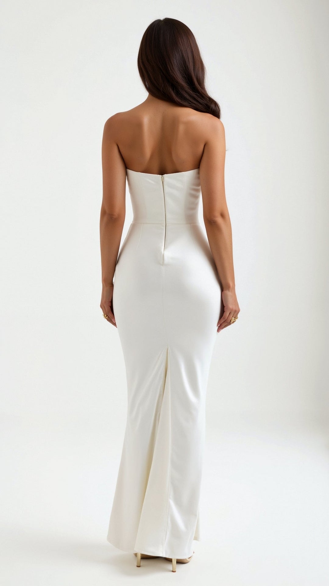 Women's Column Maxi Dress for Wedding Guests in White 7