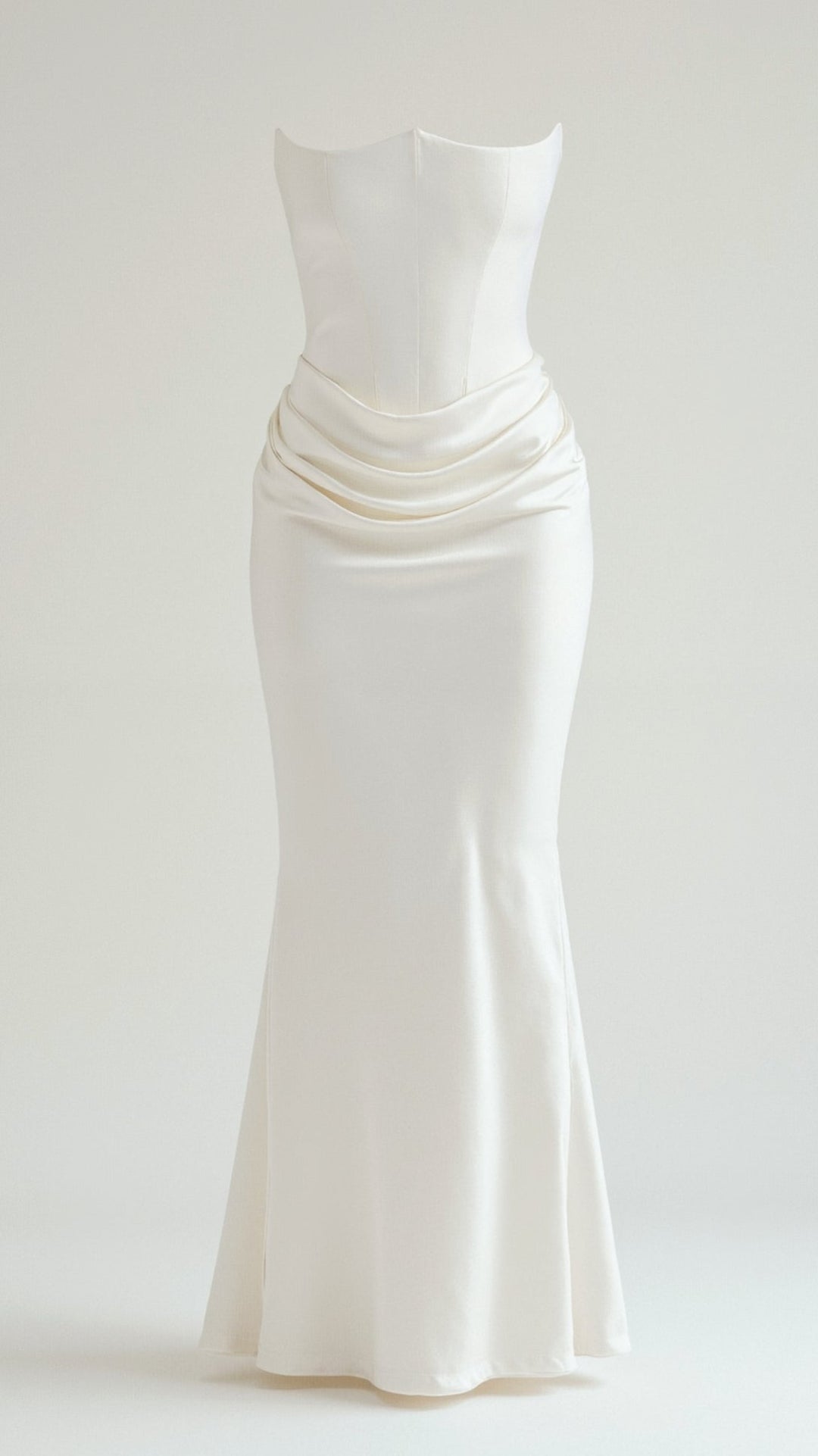 Women's Column Maxi Dress for Wedding Guests in White 8