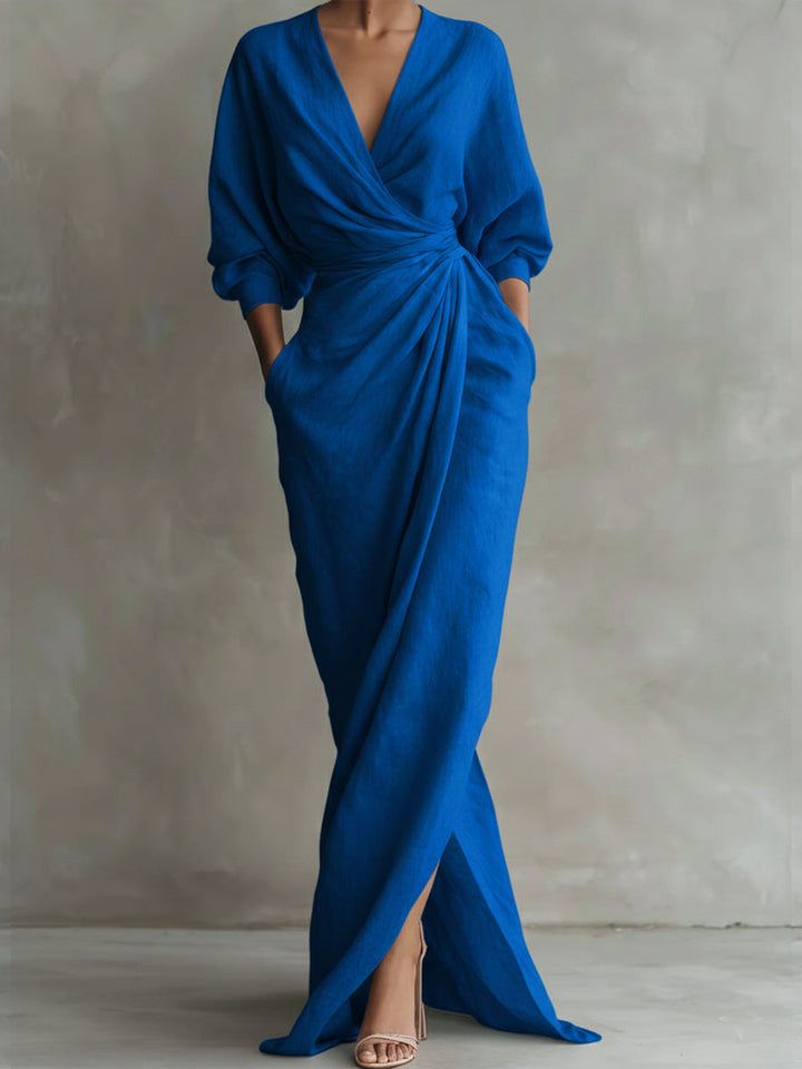 Women's Comfortable Everyday Fall Dress in Blue