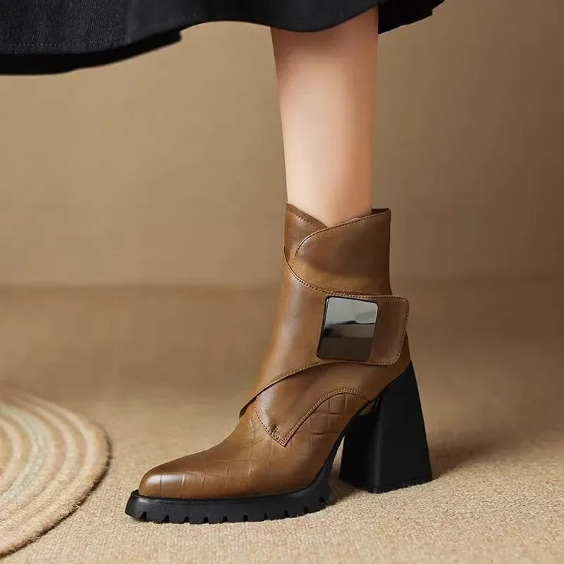 Women's Comfortable Knee High Boots All Day in Khaki