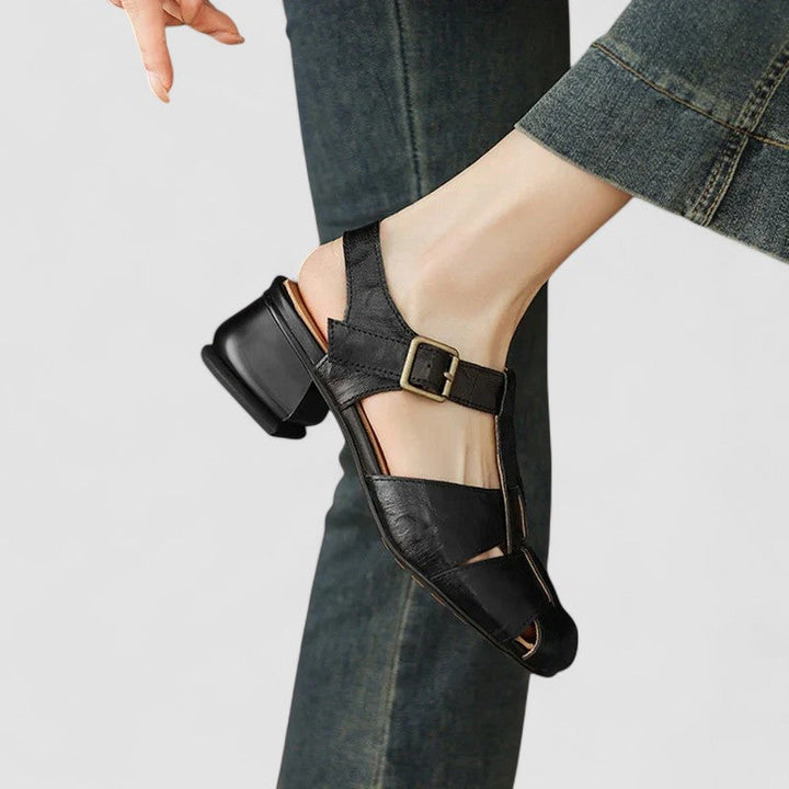 Women's Comfortable Orthopedic Mary Janes in Black