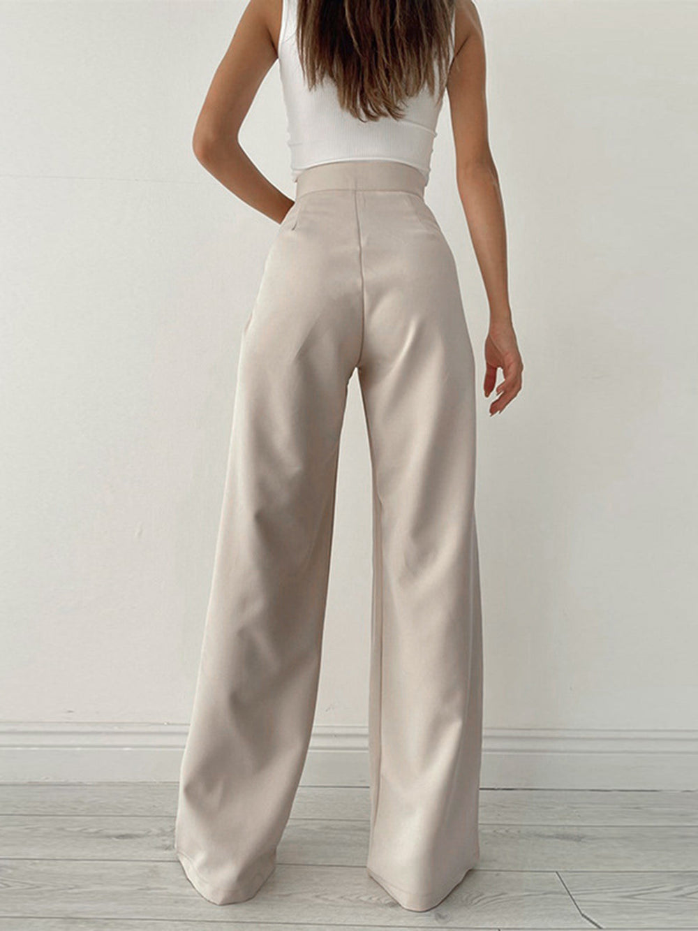 Women's Comfortable Wide Leg Pants High Waist (2)