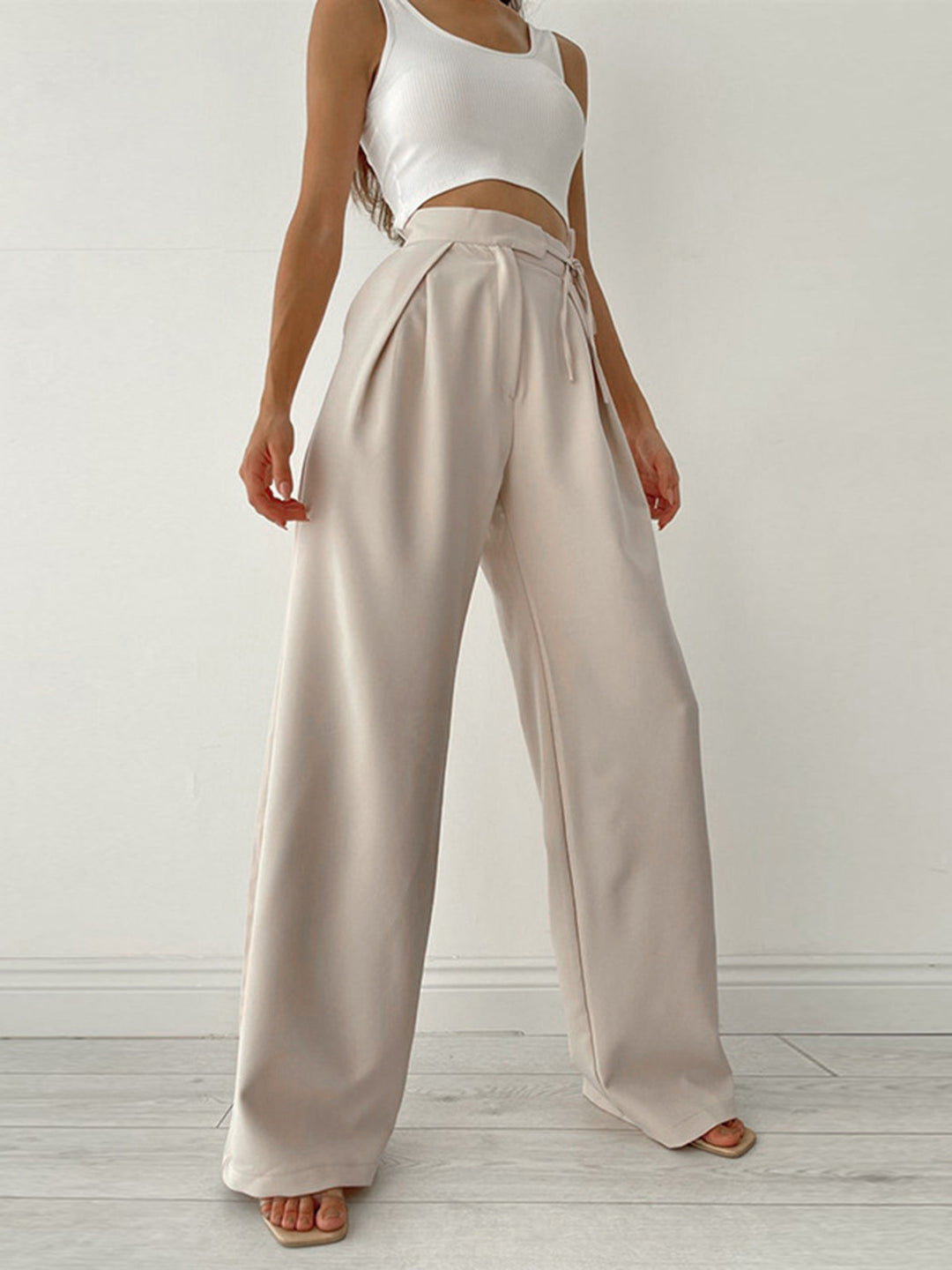 Women's Comfortable Wide Leg Pants High Waist (3)
