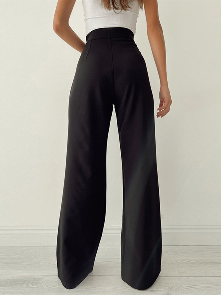 Women's Comfortable Wide Leg Pants High Waist (5)