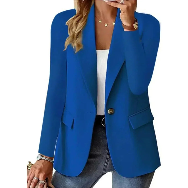 Women's Contemporary Blazer for Work in Blue