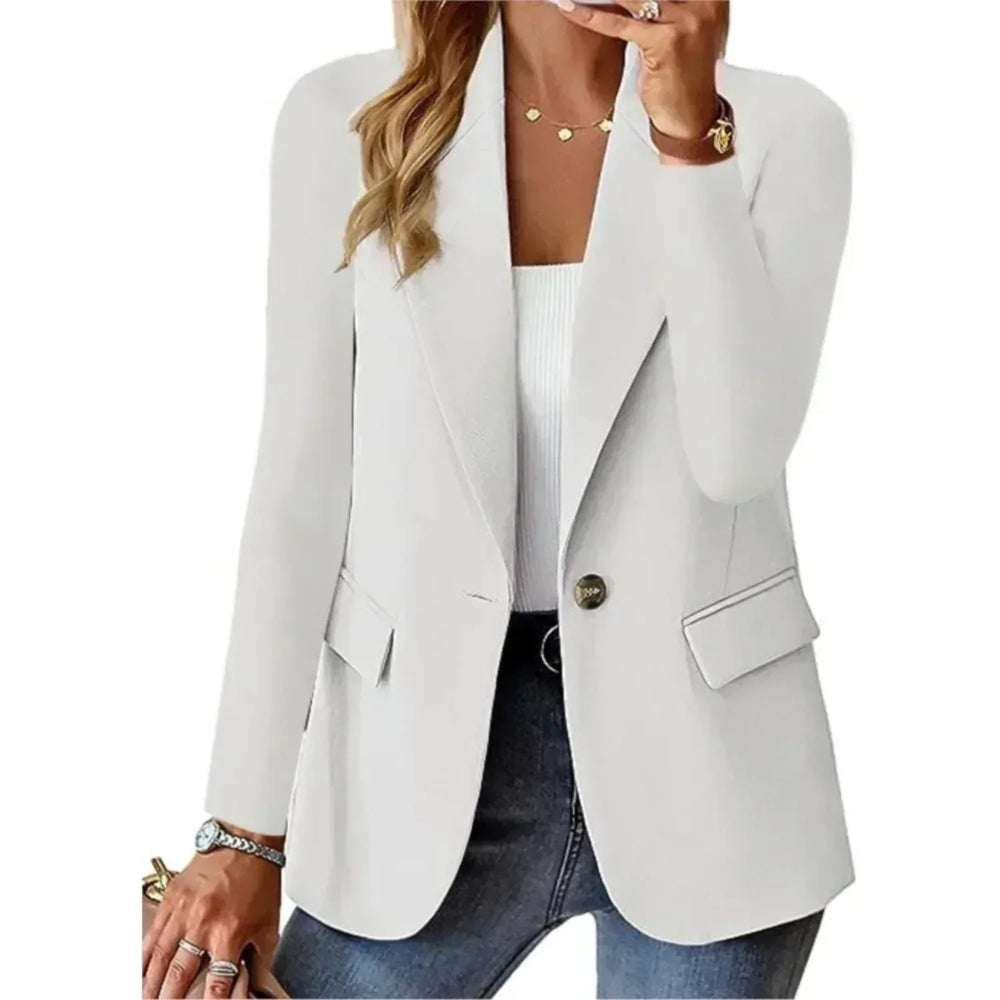 Women's Contemporary Blazer for Work in White