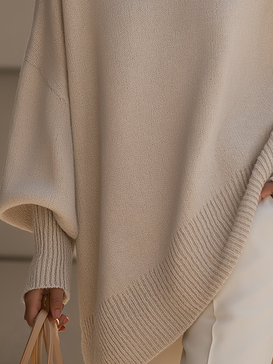 Women's Contemporary Wool Blend Oversized Sweater (3)